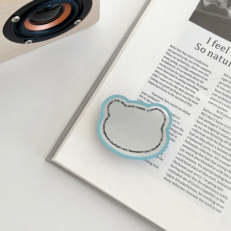 INS Cute Fruit Make up Mirror Phone Grip Tok Love Heart Griptok Korea Holder Ring for Iphone 15 Accessories Bracket Stand Holder