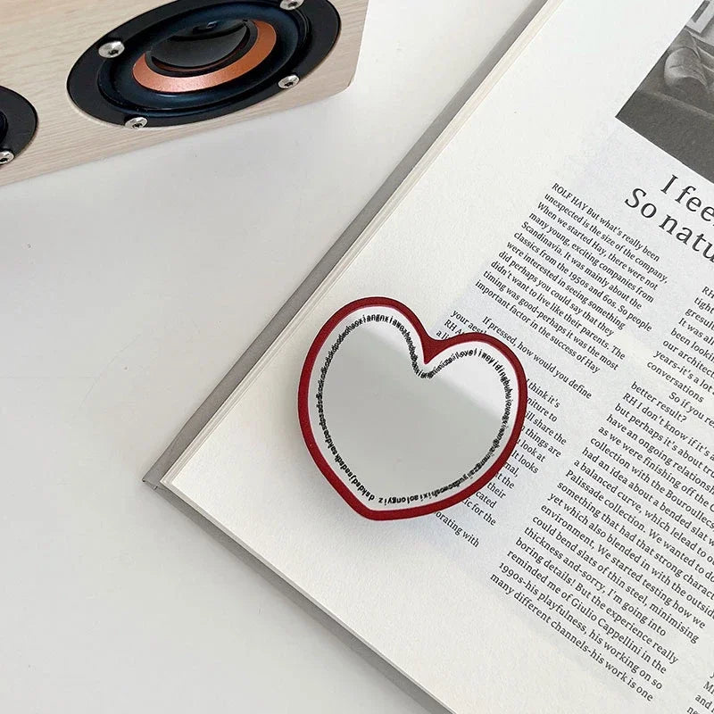 INS Cute Fruit Make up Mirror Phone Grip Tok Love Heart Griptok Korea Holder Ring for Iphone 15 Accessories Bracket Stand Holder