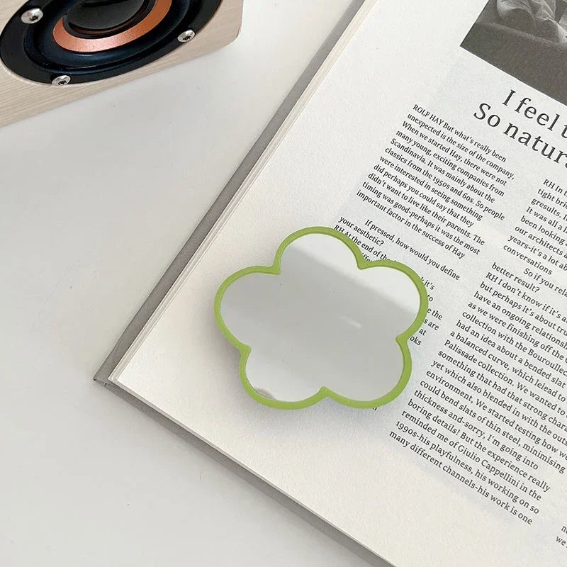 INS Cute Fruit Make up Mirror Phone Grip Tok Love Heart Griptok Korea Holder Ring for Iphone 15 Accessories Bracket Stand Holder