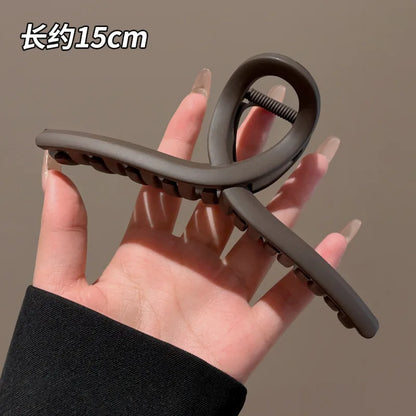 15Cm Plastic Transparent Large Size Hair Claw Fashion Women Ladies Apparel Accessories Headwear Ponytail Hairpins Hair Clips