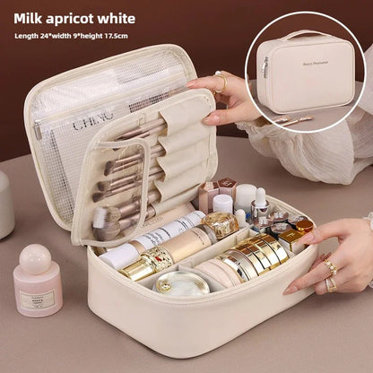 New Women'S Cosmetic Bag Portable Storage Bag Large Capacity Luxury Makeup Bag Travel Organizer Essentials Toiletry Bags