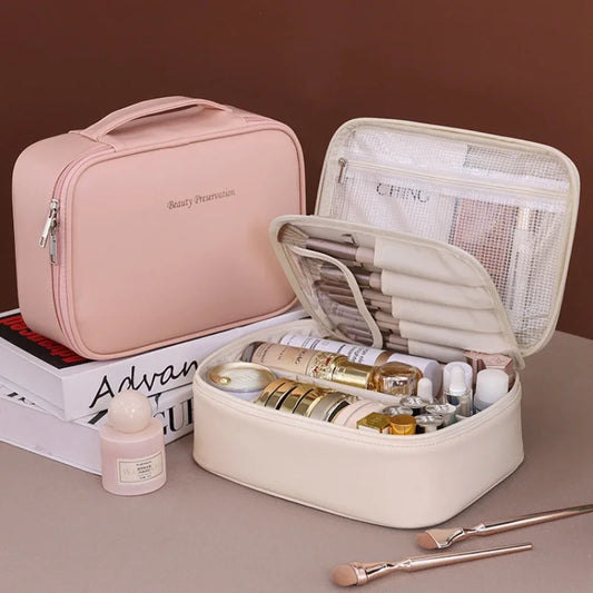 New Women'S Cosmetic Bag Portable Storage Bag Large Capacity Luxury Makeup Bag Travel Organizer Essentials Toiletry Bags
