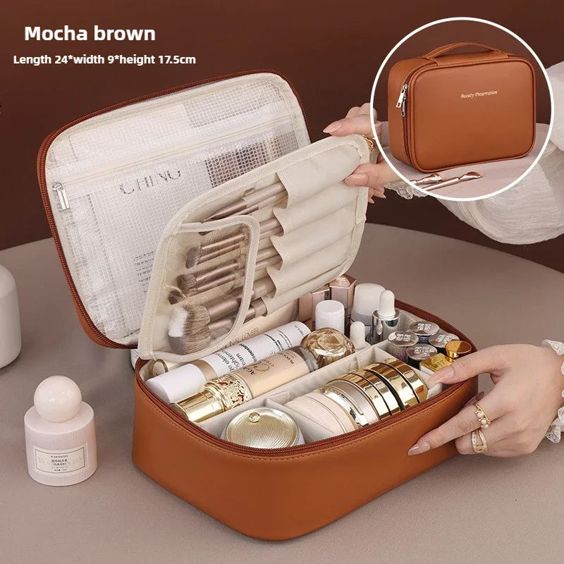New Women'S Cosmetic Bag Portable Storage Bag Large Capacity Luxury Makeup Bag Travel Organizer Essentials Toiletry Bags