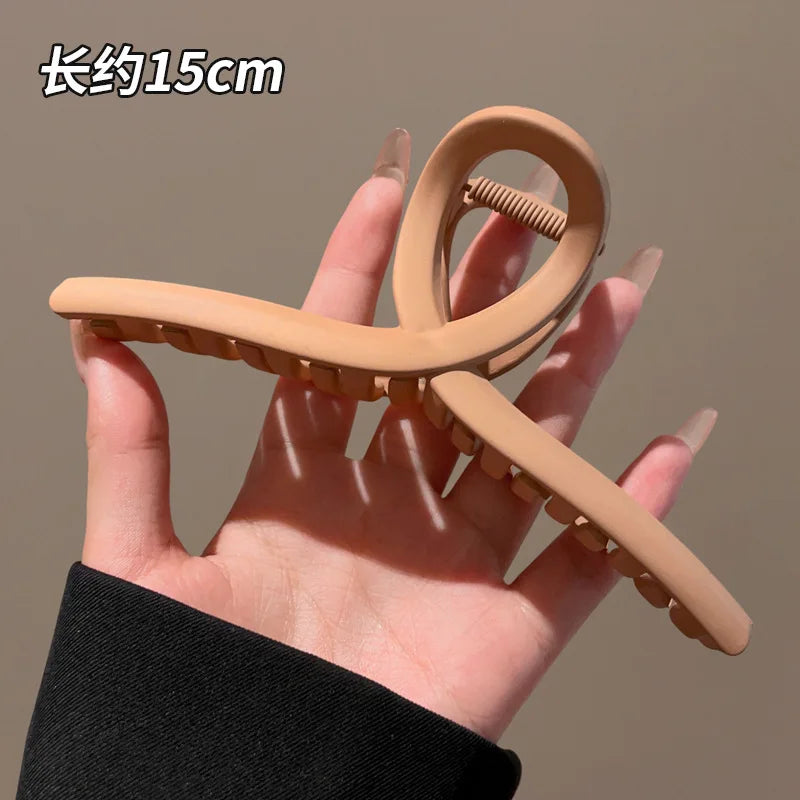 15Cm Plastic Transparent Large Size Hair Claw Fashion Women Ladies Apparel Accessories Headwear Ponytail Hairpins Hair Clips