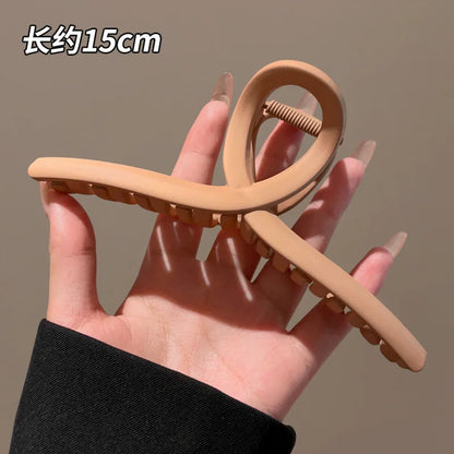 15Cm Plastic Transparent Large Size Hair Claw Fashion Women Ladies Apparel Accessories Headwear Ponytail Hairpins Hair Clips