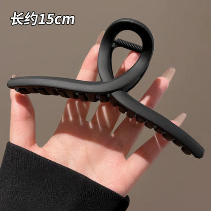 15Cm Plastic Transparent Large Size Hair Claw Fashion Women Ladies Apparel Accessories Headwear Ponytail Hairpins Hair Clips
