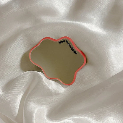 INS Cute Fruit Make up Mirror Phone Grip Tok Love Heart Griptok Korea Holder Ring for Iphone 15 Accessories Bracket Stand Holder